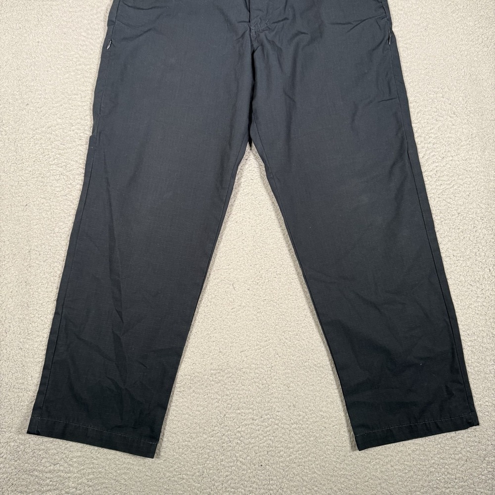 Tru Spec Pants Mens 34x30 Blue Cargo Utility Ripstop Zip Work Adjustable Waist - Picture 3 of 11